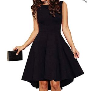 Black High-Low Dress